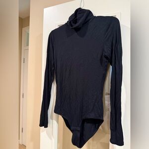 Madewell Black Long Sleeve Bodysuit
